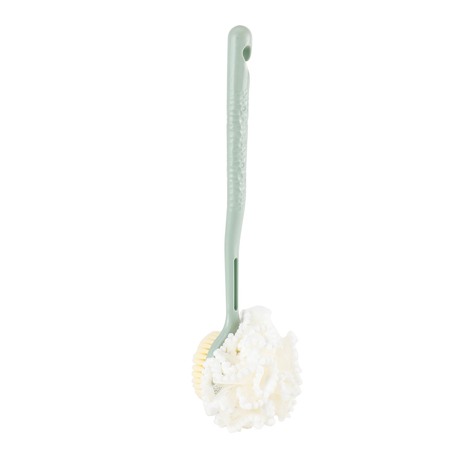 Mango de flores para el hogar Bola de baño de doble cara Cepillo de baño de lana suave de nailon Cepillo de baño Baño de baño Frotamiento de espalda Spot al por mayor