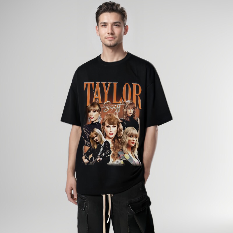 Taylor Swift Moldy Taylor Swift Figure American Short Sleeve Loose Heavy vintage Long Sleeve