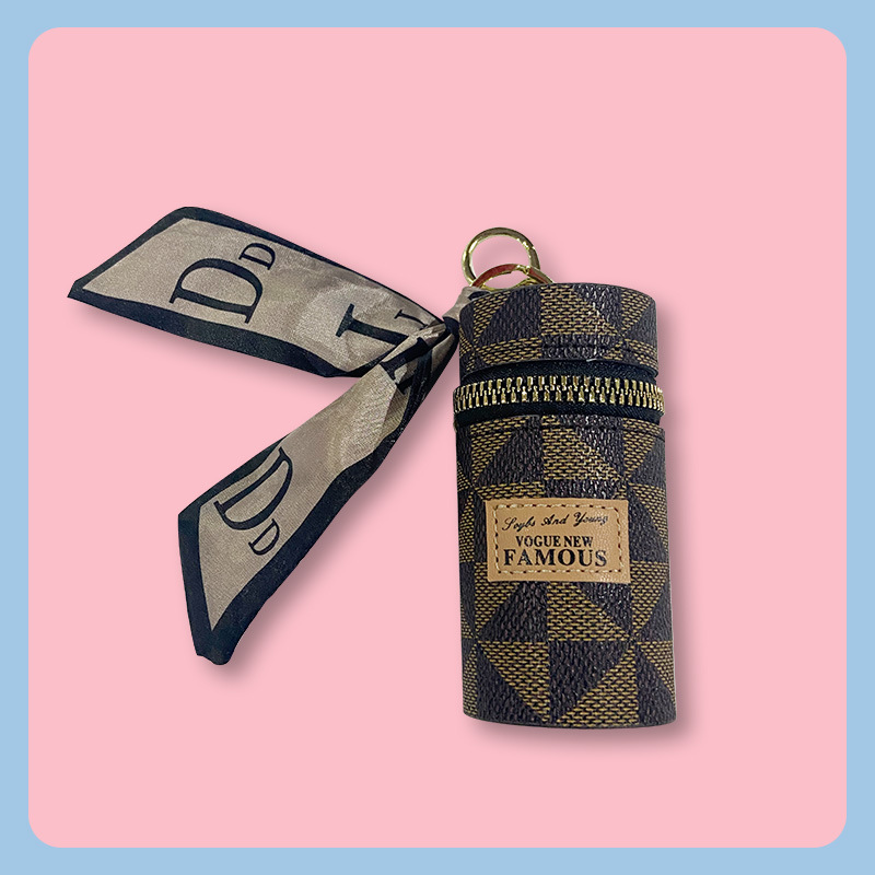 Creative Mini Bucket Mouth Red Envelope Keychain Exquisite Pendant Coin Purse Portable Coin Storage Bag Hanging Ornament Bag