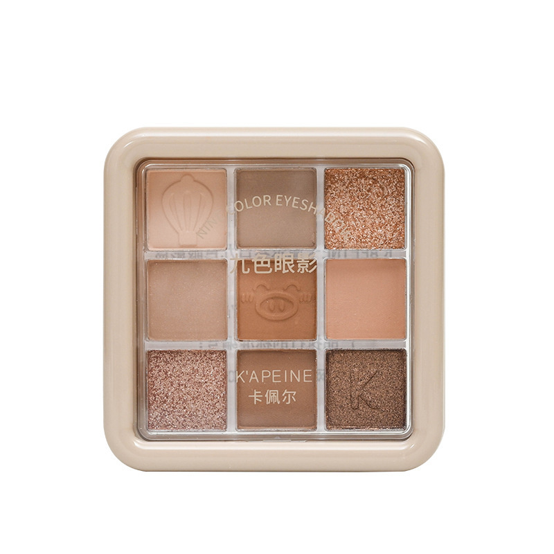 Kappel Spring Nine-Color Eye Sadow Sombra de ojos mate Sombra de ojos nacarada brillante Sombra de ojos pura Maquillaje transfronterizo