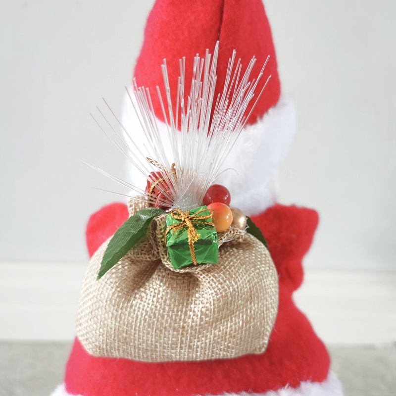 Venta al por mayor nueva música navideña bailando ancianos muñeca eléctrica de Papá Noel adornos navideños decoración suministro transfronterizo