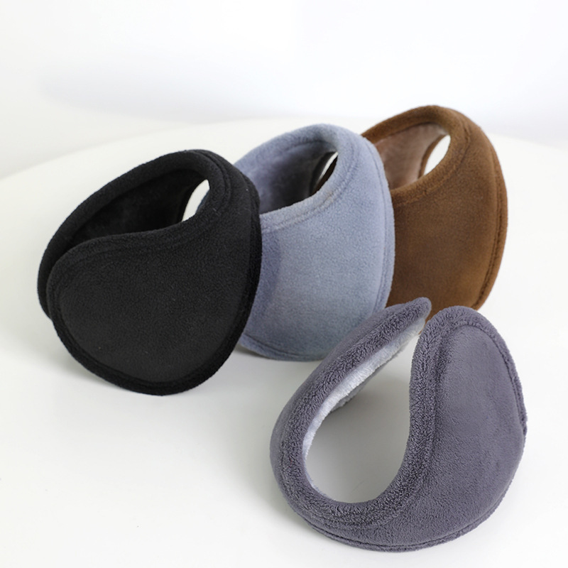 Men's Winter Over-Ear Ear Warmers: Thick Padded, Fleece-Lined Design for Windproof, All-Day Warmth While Cycling