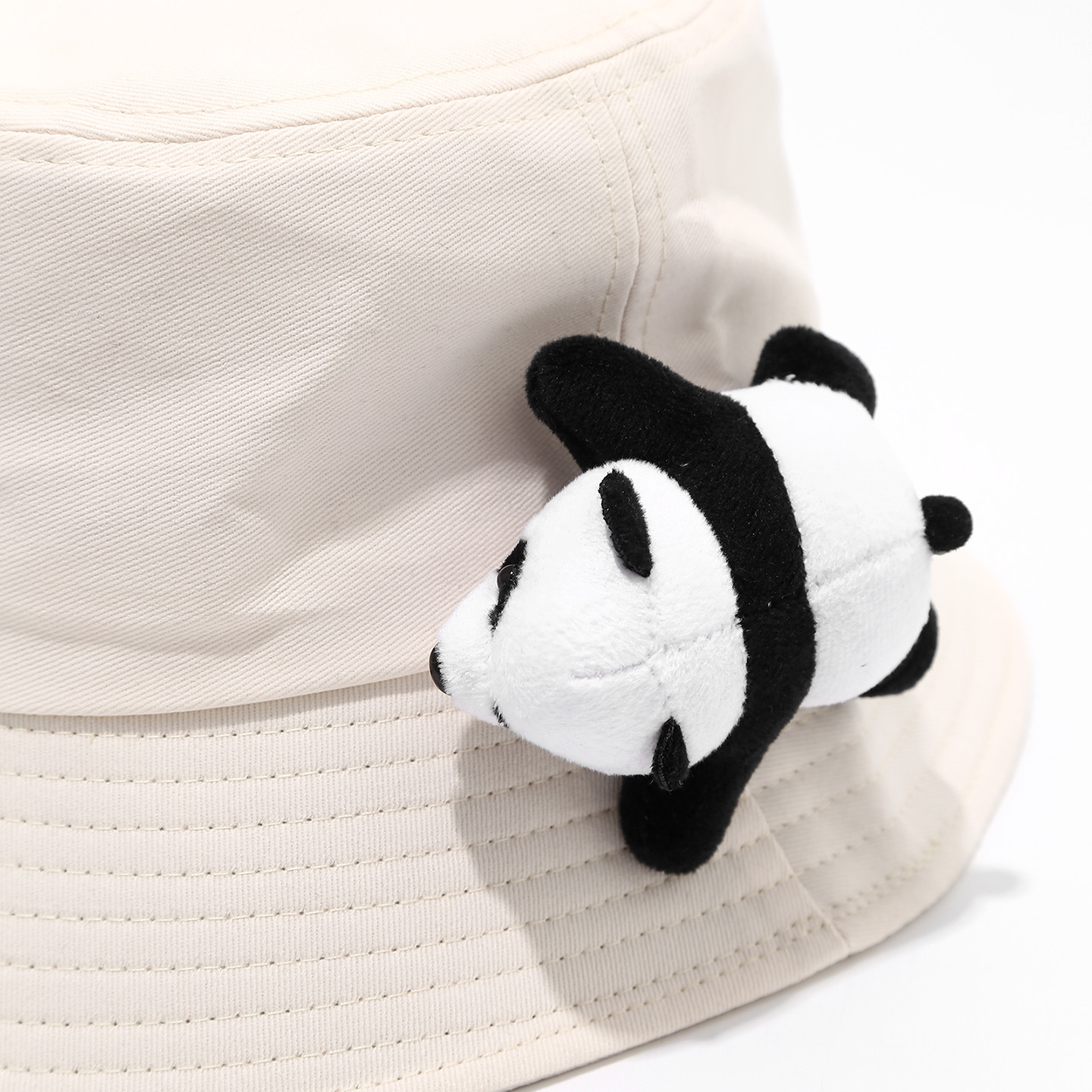 Versión coreana de la muñeca de dibujos animados lindo panda rojo sombrero de pescador hombres y mujeres japonés pequeño fresco moda dulce sombrero de lavabo sombrero para el sol