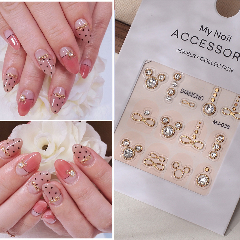 2025 New Year Nail Art Stickers K9 Imitation Huazi Diamond Stickers Waterproof Three-dimensional Bronzing Cute Mickey Nail Stickers Mickey Mouse 2025 New Year Nail Art Stickers K9 Imitation Huazi Diamond Stickers Waterproof Three-dimensional Bronzing Cute Mickey Nail Stickers Mickey Mouse