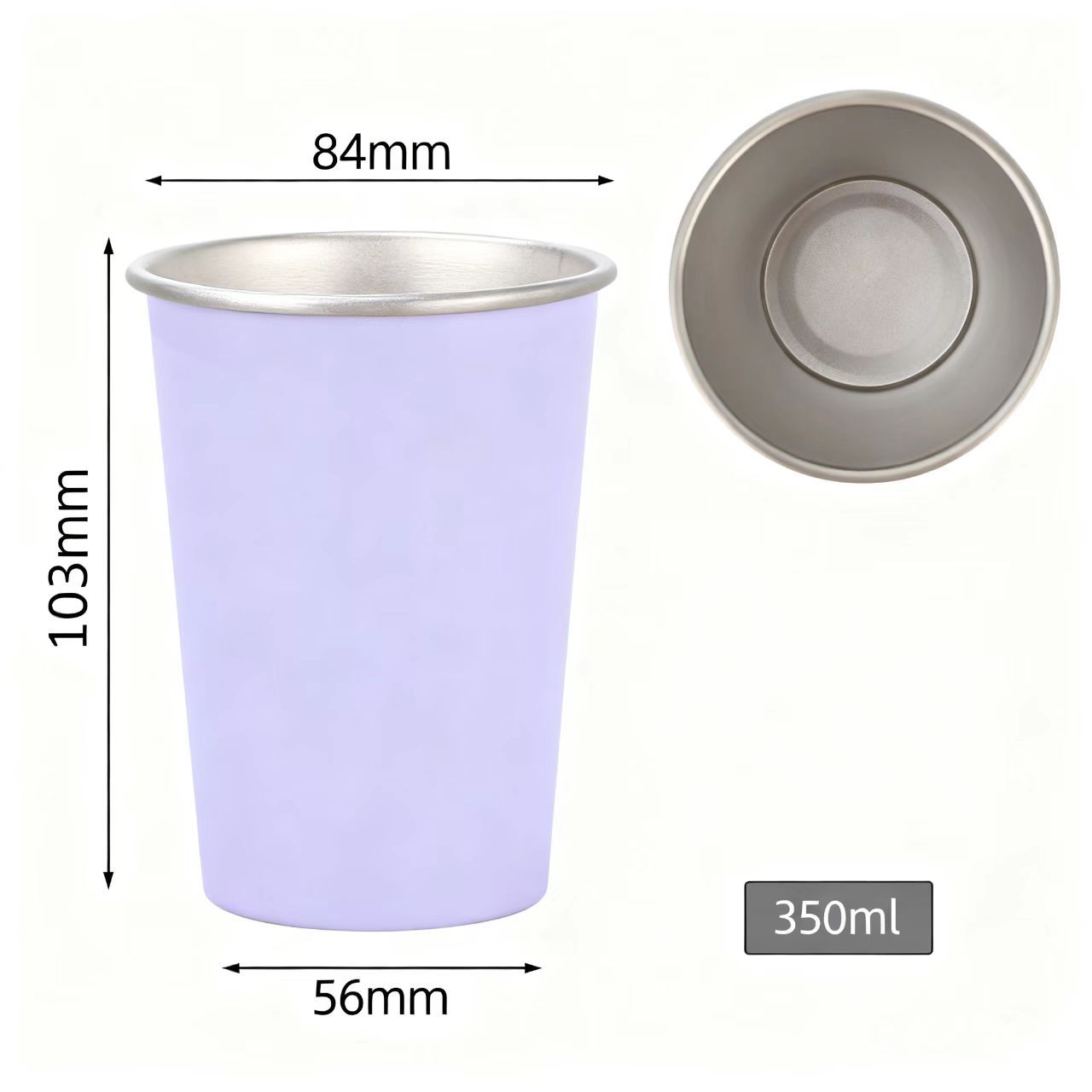 Acero inoxidable transfronterizo 304 tazas de café tazas de leche tazas de cerveza tazas de camping al aire libre tazas de bebidas frías