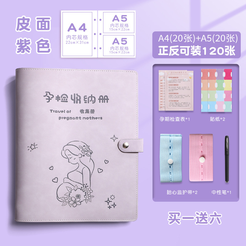 孕检册-基础款-A4/20+A5/20-送6-紫色