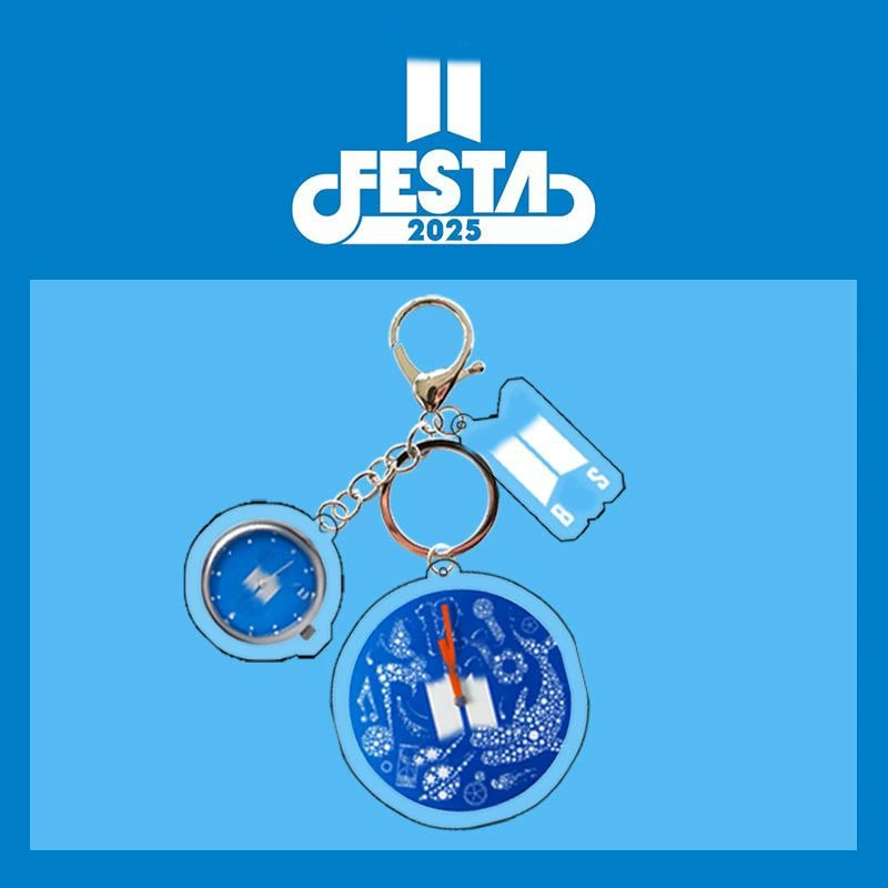Холдер/брелок для ключей из акрила в едином стиле BTS FESTA 2025, подвеска для сумки, аксессуары известных лиц