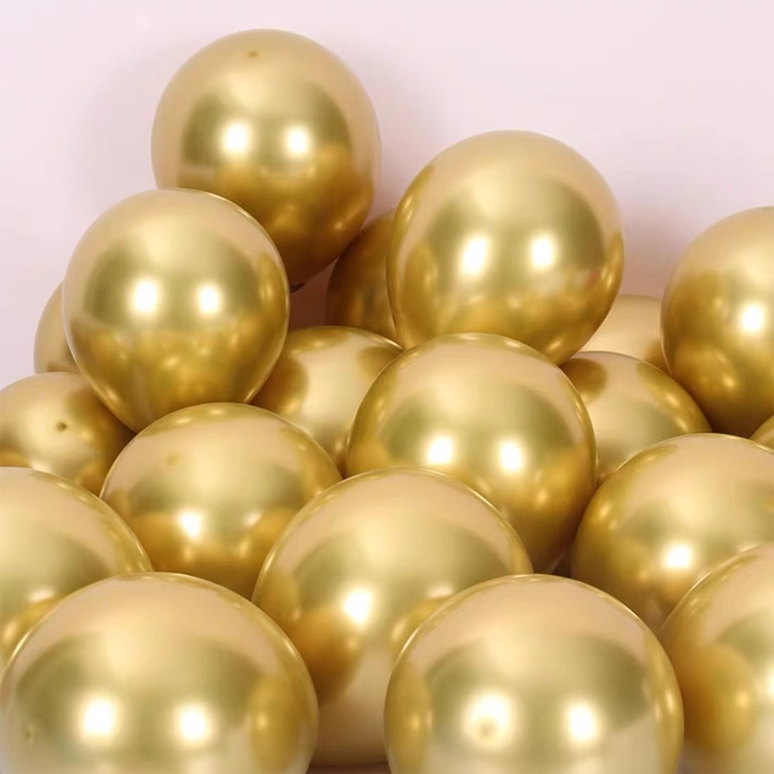 Golden balloon, 50 pieces