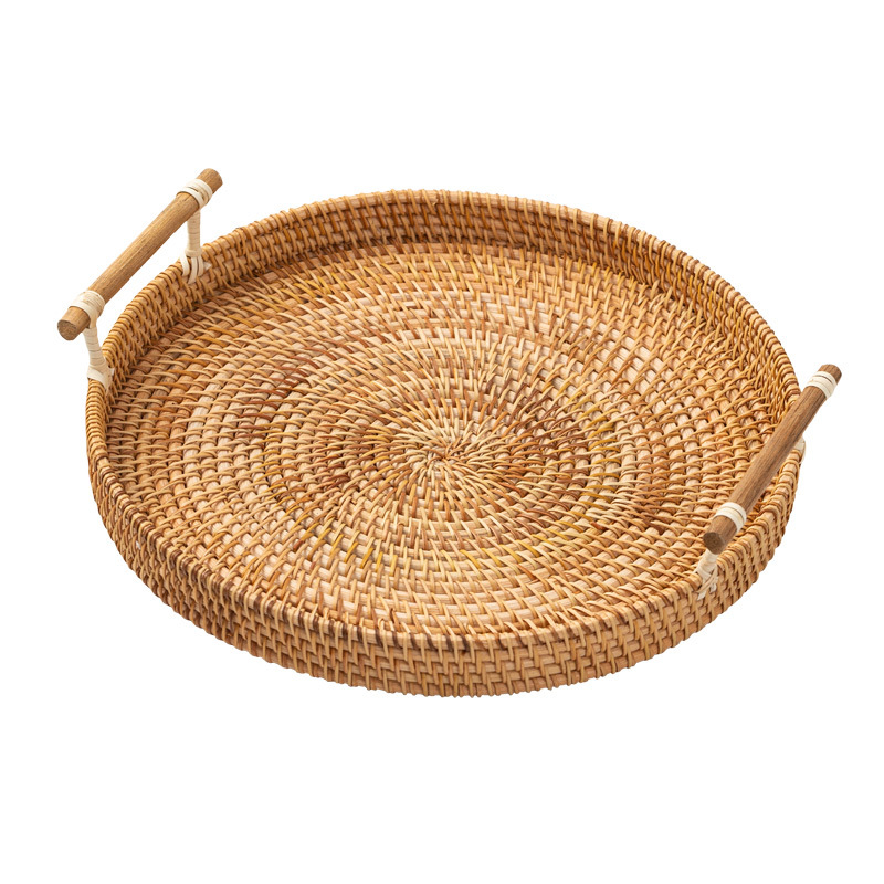 Cesta de almacenamiento trenzada de caña trenzada de pan trenzada de bambú bandeja trenzada de pan trenzado de bambú cesta de pan trenzado de bambú trenzado de pan trenzado