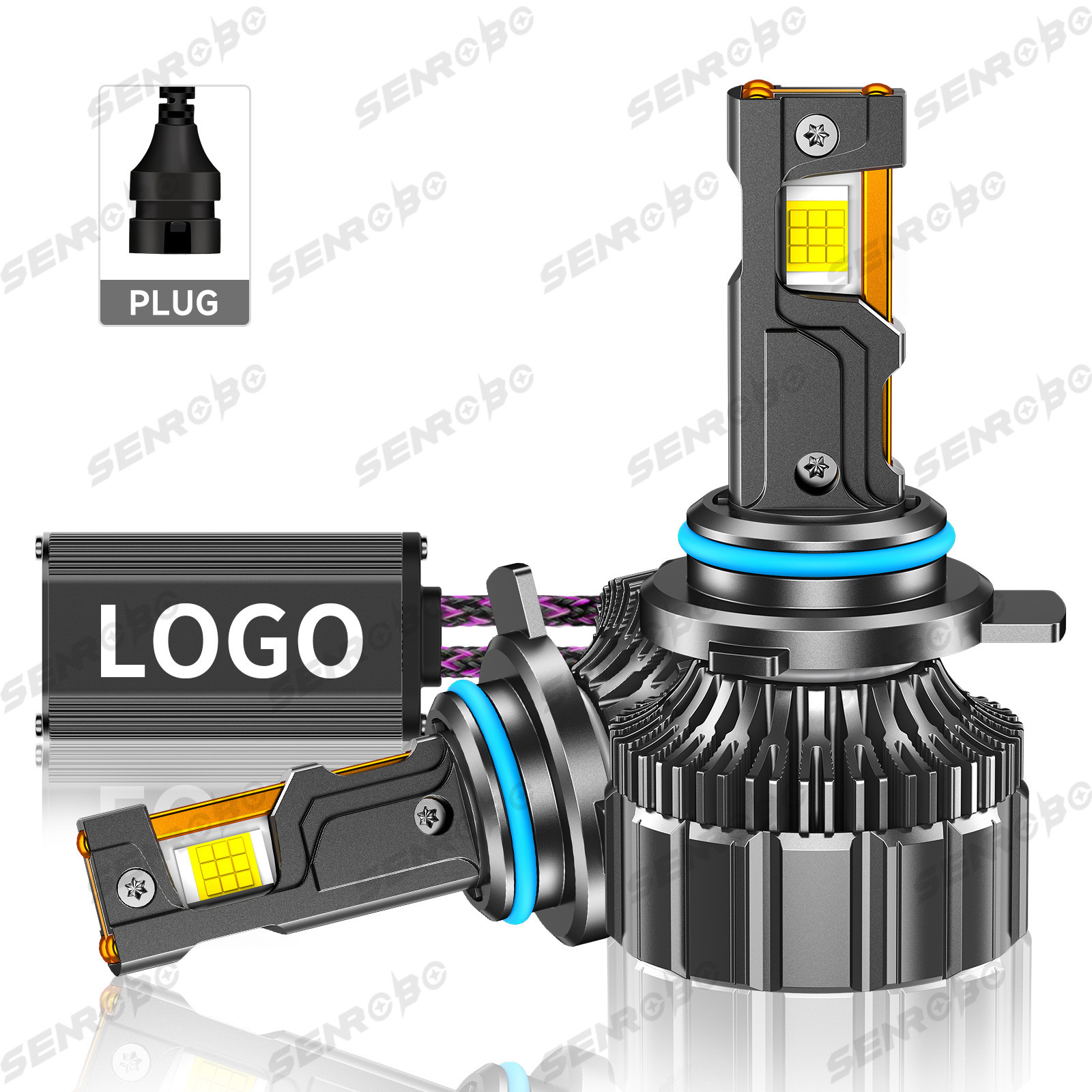 190W automóvil LED delantero H1H4H7 luz alta y baja una luz blanca súper brillante 6000k instalación no destructiva original