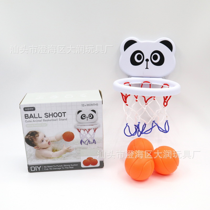 Transfronterizo baño baloncesto agua lechón Marco de baloncesto de dibujos animados interior mini tiro bebé niños juguetes de baño