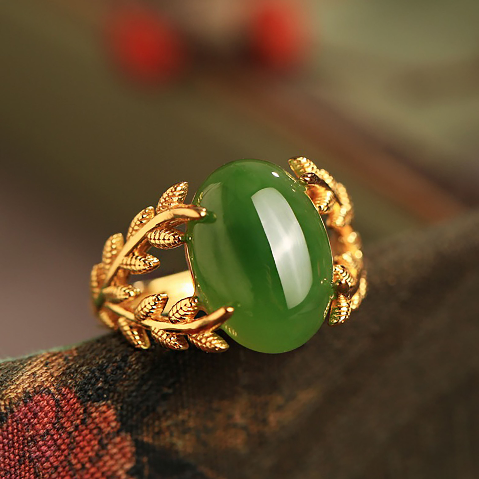 Golden design ring
