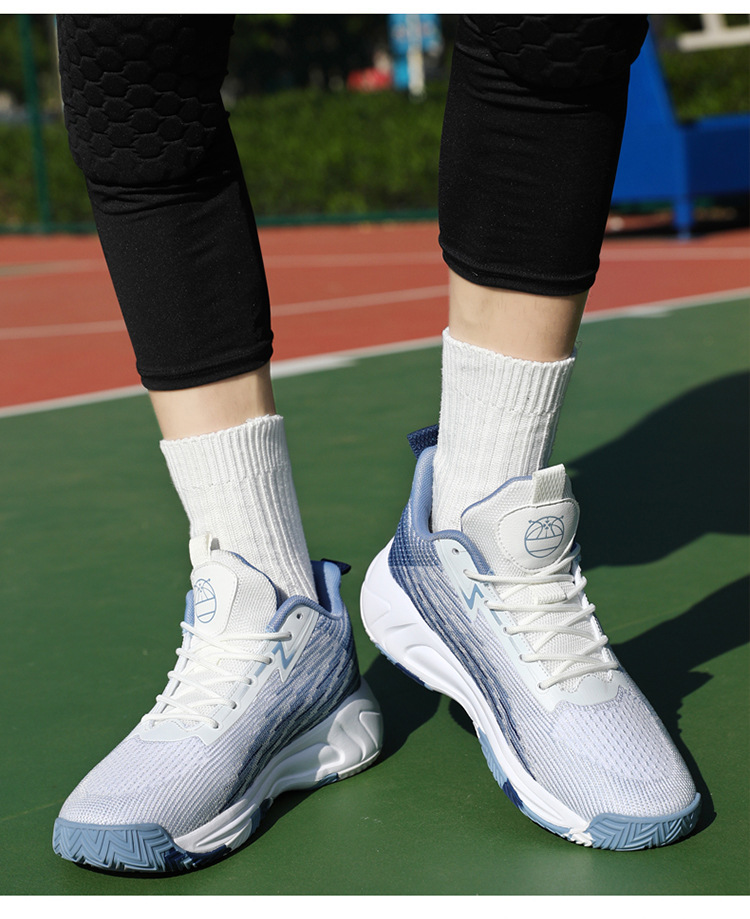Large size breathable mesh rubber sole, anti slip and wear-resistant, medium to high school sports shoes, youth_voghion.com