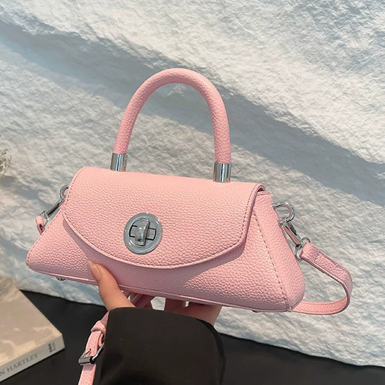 Handheld shoulder bag, small one-shoulder purse with strap, high-quality style, multiple colors
