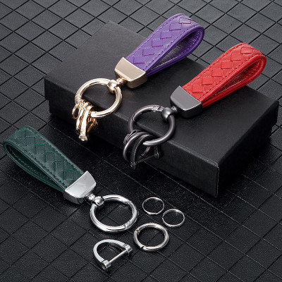 automobile Key buckle alloy man originality personality weave high-grade Key chain key Lanyard Lettering Pendant