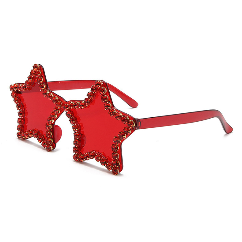 Star Pattern Retro Star PC UV400 Protection Polygon Full Frame Women's Sunglasses