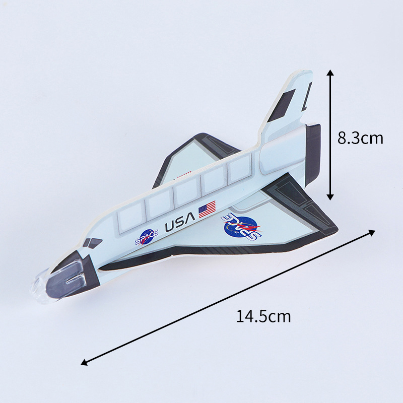 Transfronterizo plástico DIY ensamblaje modelo de avión juguete caza mini nave espacial de espuma para niños
