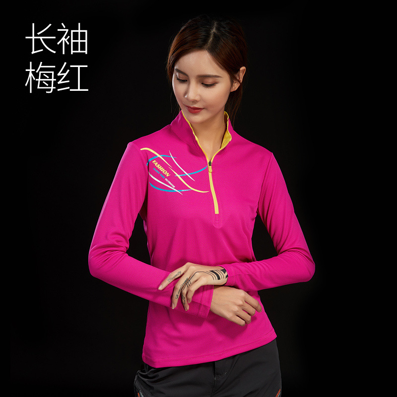 Verano delgado deportivo al aire libre de mujeres mangas largas ropa de secado rápido hombre camiseta de secado rápido correr caminata protección solar transpirable
