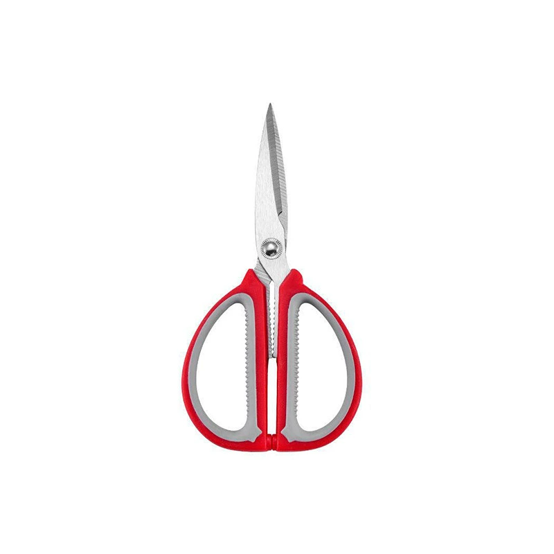 Universal big two-color plastic scissors stainless steel, wholesale