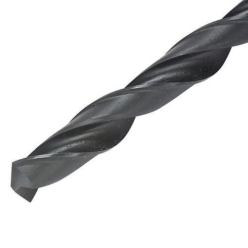 High speed steel twist drill black steel straight handle twist drill black high speed steel HSS super hard pistol drill drilling bit