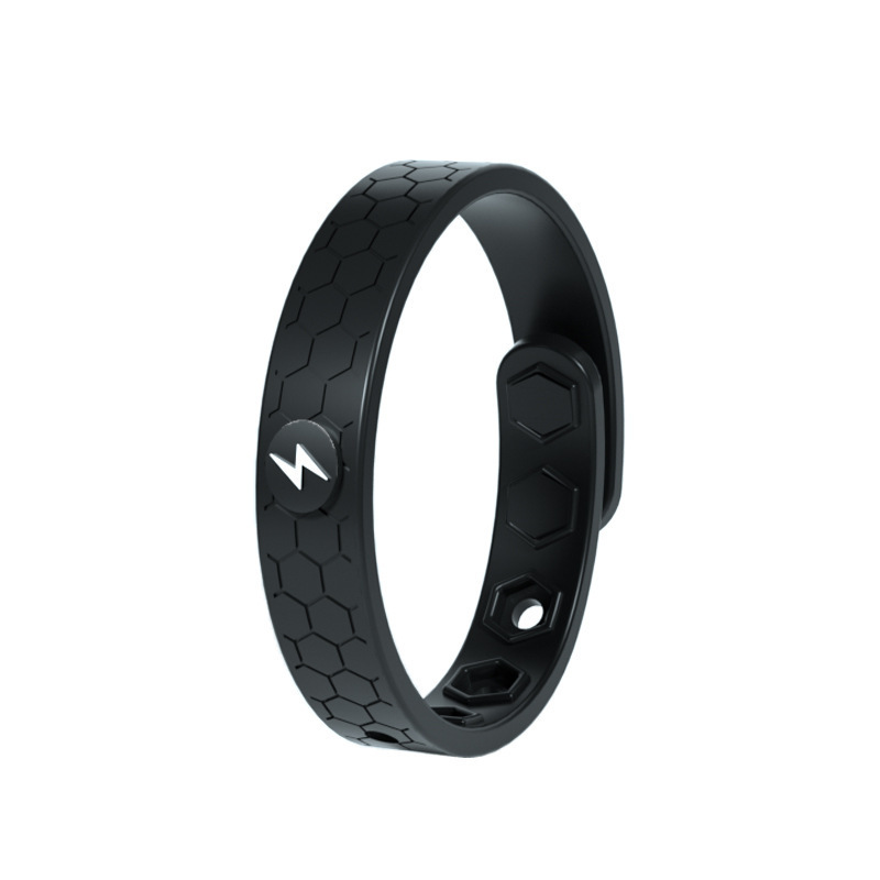 Pulsera antiestática de silicona, pulsera antiestática inalámbrica, pulsera deportiva de silicona con iones negativos para exteriores, pulsera antiestática para hombres y mujeres