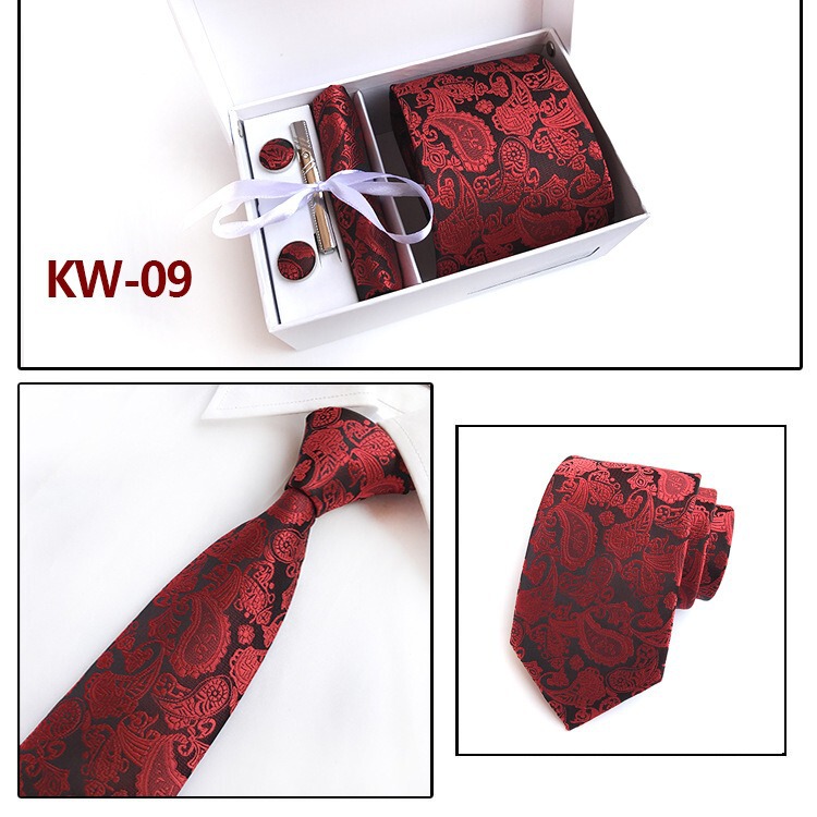 Factory wholesale spot men's tie gift box 6 sets group tie business formal wear gift tie Factory wholesale spot men's tie gift box 6 sets group tie business formal wear gift tie