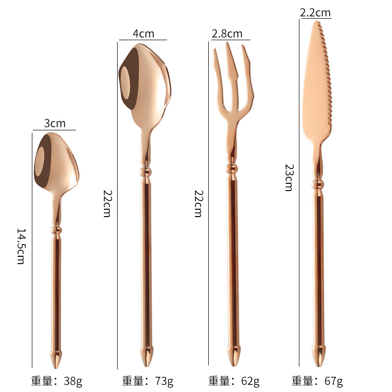 Oro Rosa-Set de 4 piezas