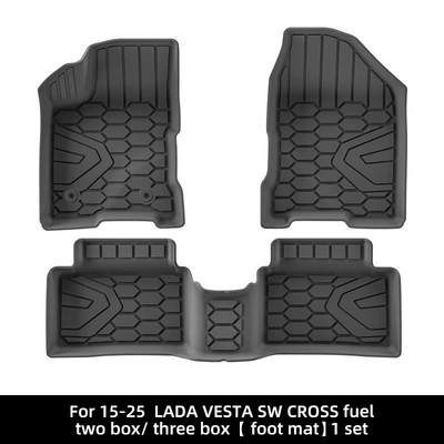 Suitable for 15-25 Models of Lada Vesta Sw Cross Car Floor Mats Tpe Trunk Mat Cross-Border (Modelə uyğun ayaqaltı) - 15-25-lada-vesta-crosssport-single-layer-floor-mats-fuelhatchbacksedan
