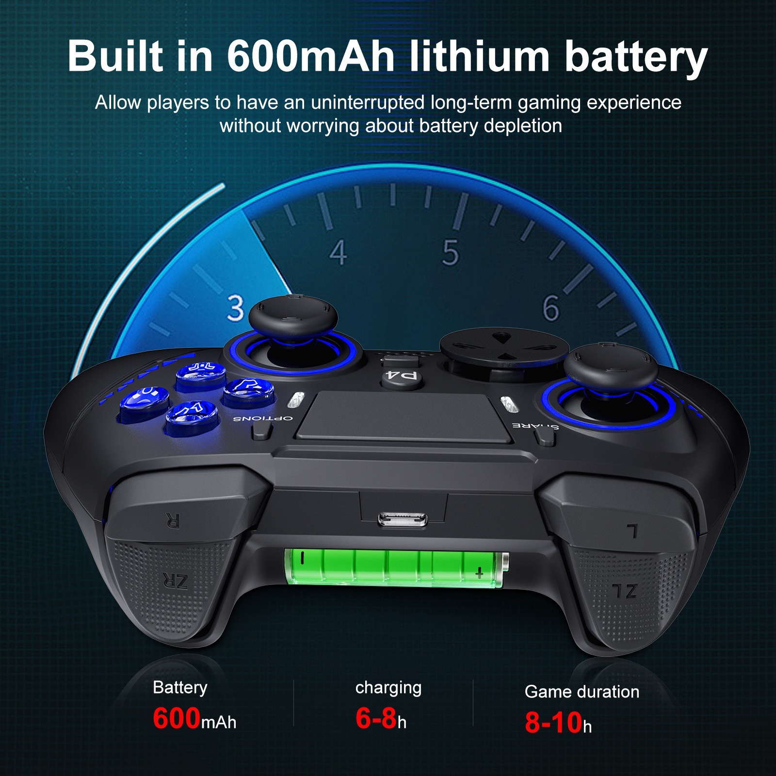 Fábrica directa PS4 control de juegos con macro programación controlador inalámbrico Android TV computadora Switch plataforma