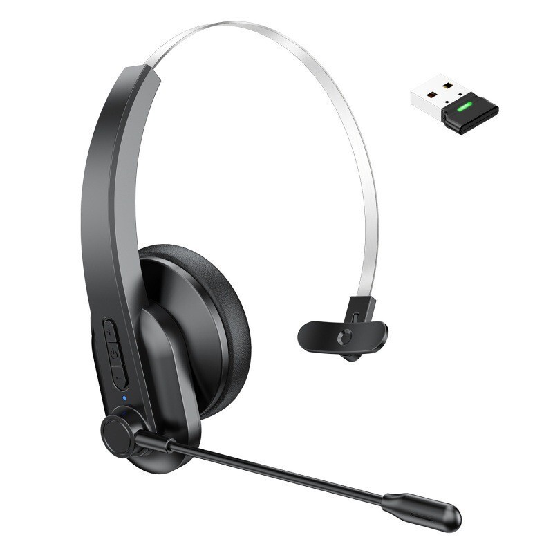 Bluetooth 2.4g Dual-Mode Wireless Headset, High-Quality Audio for Customer Service and Truck Drivers, Cross-Border Wholesale Bluetooth 2.4g Dual-Mode Wireless Headset, High-Quality Audio for Customer Service and Truck Drivers, Cross-Border Wholesale