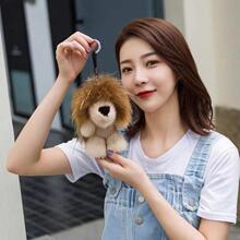 獭兔毛狮子王辛巴挂饰毛绒睡眼惺忪小可爱狮子汽车钥匙扣包包挂件