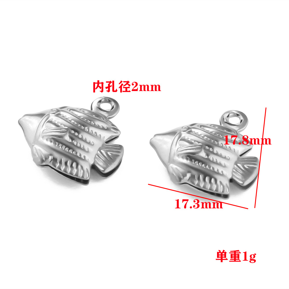 304 Stainless Steel Material 1 Piece 304 Stainless Steel Starfish Pendant