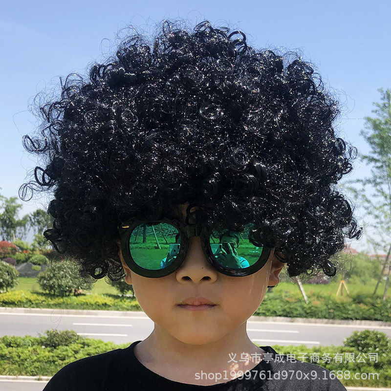 Venta directa de fábrica peluca de cabeza explosiva fiesta de disfraces fanáticos de disfraces pelucas de colores de payaso divertidas