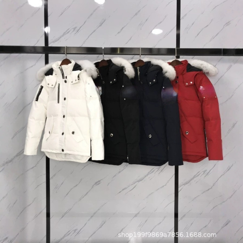 Scissors Hooded 05 Model Large Size Goose down Jacket Factory Mid-Length Coat with Fox Fur Collar Women's Parka