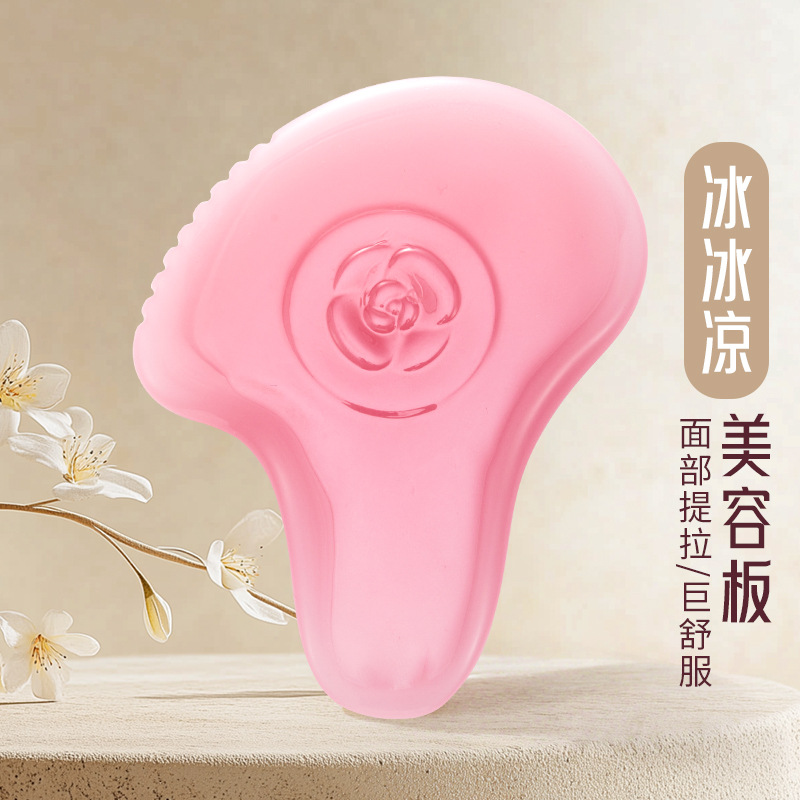 tabla de masaje facial con dispositivo de elevación de la frente debajo de los ojos de la cara y acupuntura de todo el cuerpo para dragar los meridianos y la varilla de extracción de tendones