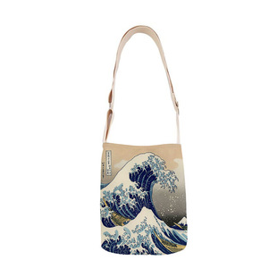 Classic Ukiyo-e shoulder bag mini small tote bag women's casual off-road bag canvas bag small crossbody bag
