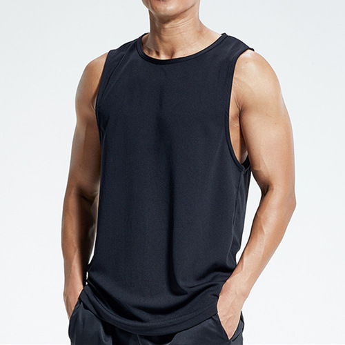 Men's vest mesh breathable loose summer youth sports fitness hurdle bottoming singlet vest men's sleeping clothes