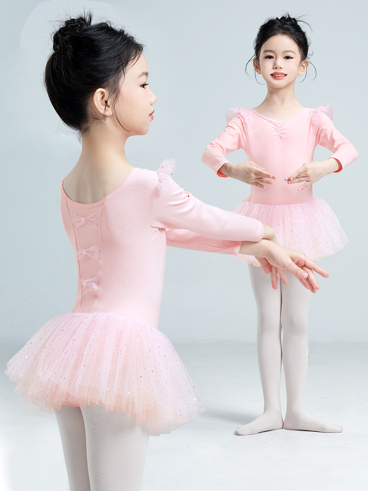 Ropa de baile, falda de ballet de primavera y otoño para niños, ropa de actuación para niñas, danza china para niños pequeños, ropa de baile para bebés, falda de baile