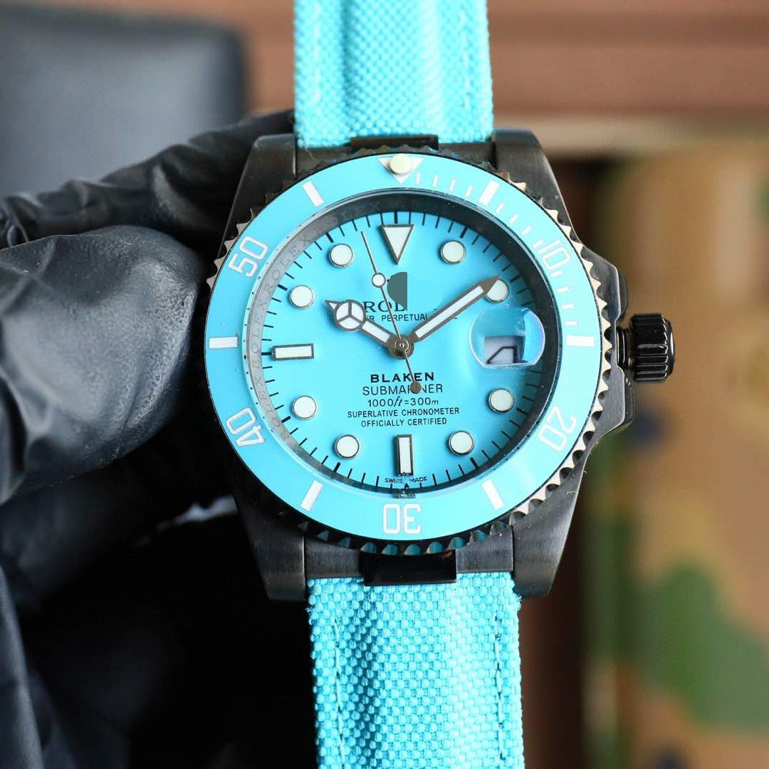 Blue-Faced Water Ghost Watch Automatic Mechanical Watch Business Men's Watch Ceramic Ring Atmospheric High-End Wrist Watch Dropshipping