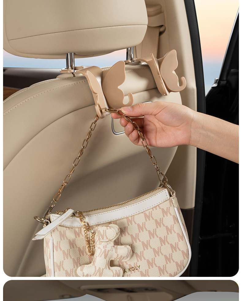 Car seat multifunctional hook rear creative cute small hook car interior products in stock straight hair