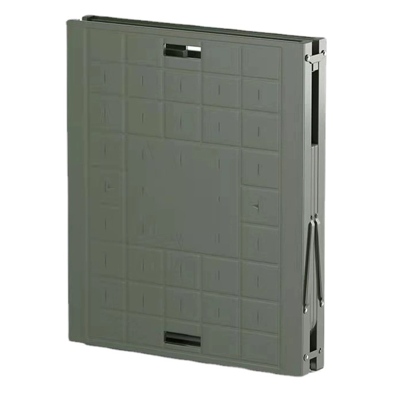Наружная портативная кровать Bayi Steel-plastic Army Green, кемпинг, военная выдувная Одиночная двукратная походная складная кровать
