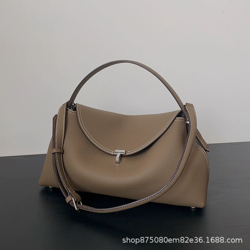 TOTEME Pillow Bag Crossbody Handbag Genuine Leather High-End Large Capacity Commuter Bag for Women - Thumbnail 6