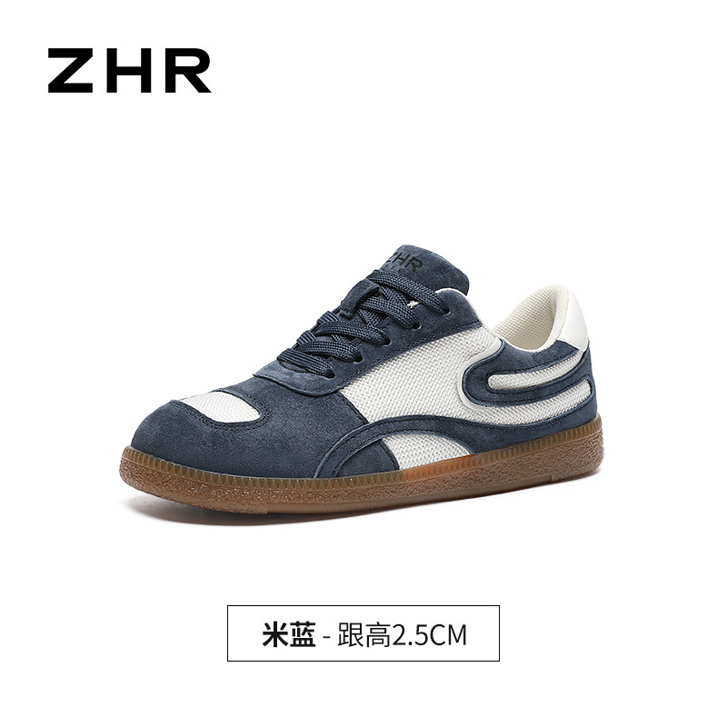 ZHR则则复古德训鞋女2025秋季新款网面透气经典潮流泉州休闲鞋女|undefined