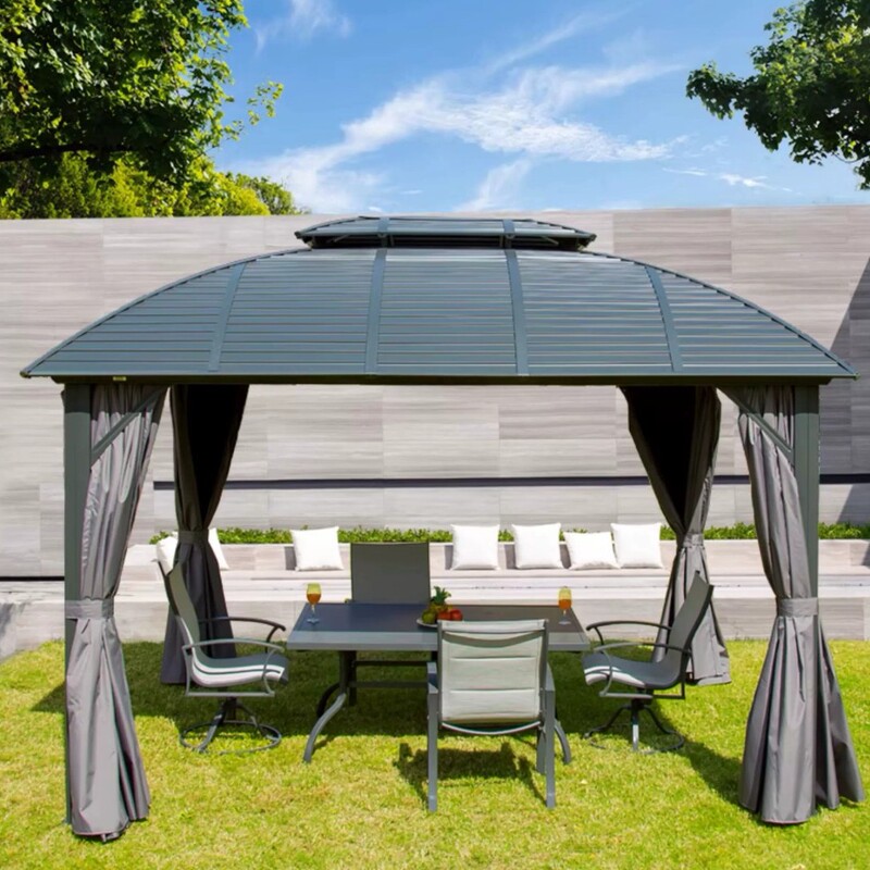 Aluminum Alloy Gazebo Outdoor Sunshade Garden Leisure Garden Patio Pavilion Aluminum Alloy Louvered Electric Gazebo Aluminum Alloy Gazebo Outdoor Sunshade Garden Leisure Garden Patio Pavilion Aluminum Alloy Louvered Electric Gazebo