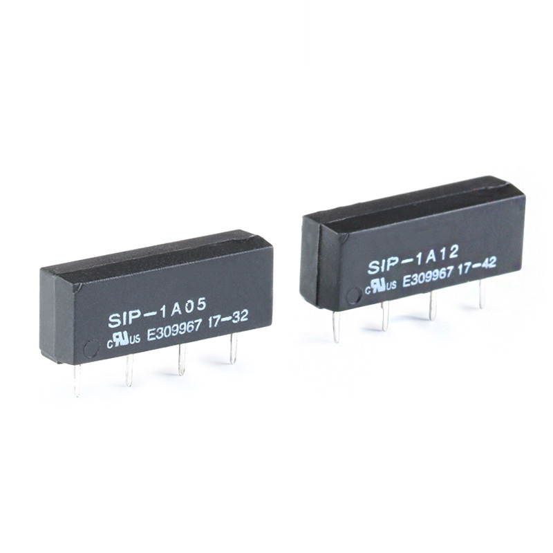 原装正品 SIP-1A05 SIP-1A12 干簧继电器 1组常开 DC5V 12V 4脚