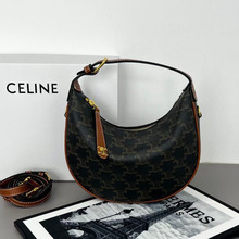 2025新款原厂高端真皮包包lisa同款凯旋门老花腋下包单肩手拎LULU