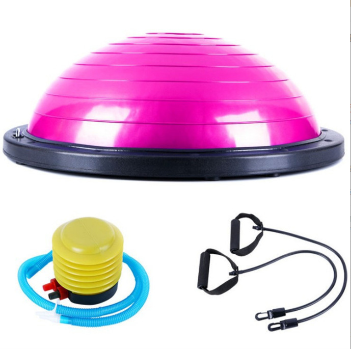 Bola de velocidad de onda de yoga en casa de fitness semicírculo bola de equilibrio gimnasio ejercicio entrenamiento pilates tirar de la cuerda bola de yoga