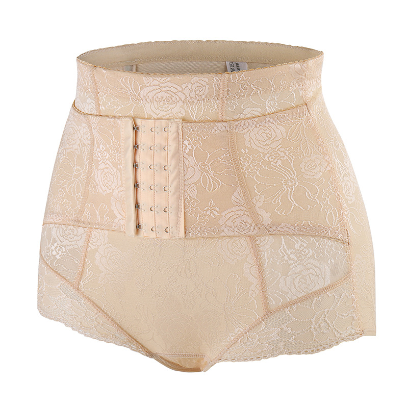 Pantalones de doble capa de contracción del vientre de pecho de contracción del vientre transpirables sin costuras sexy que forma la cintura Levantamiento de cadera que forma los pantalones de contracción del vientre