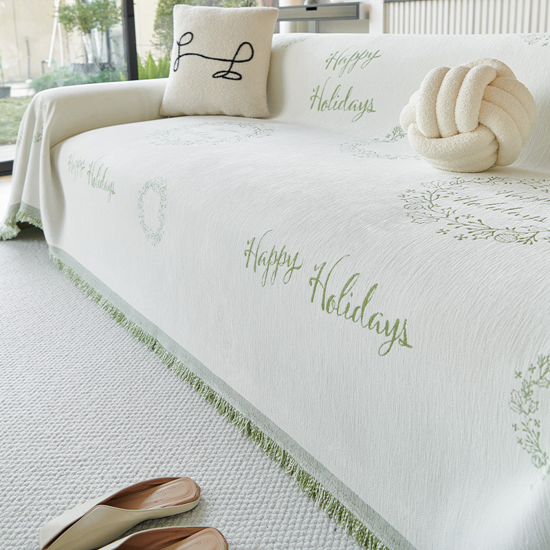 Doppelseitige Chenille Sofadecke Für Alle Jahreszeiten Komplett_voghion.com