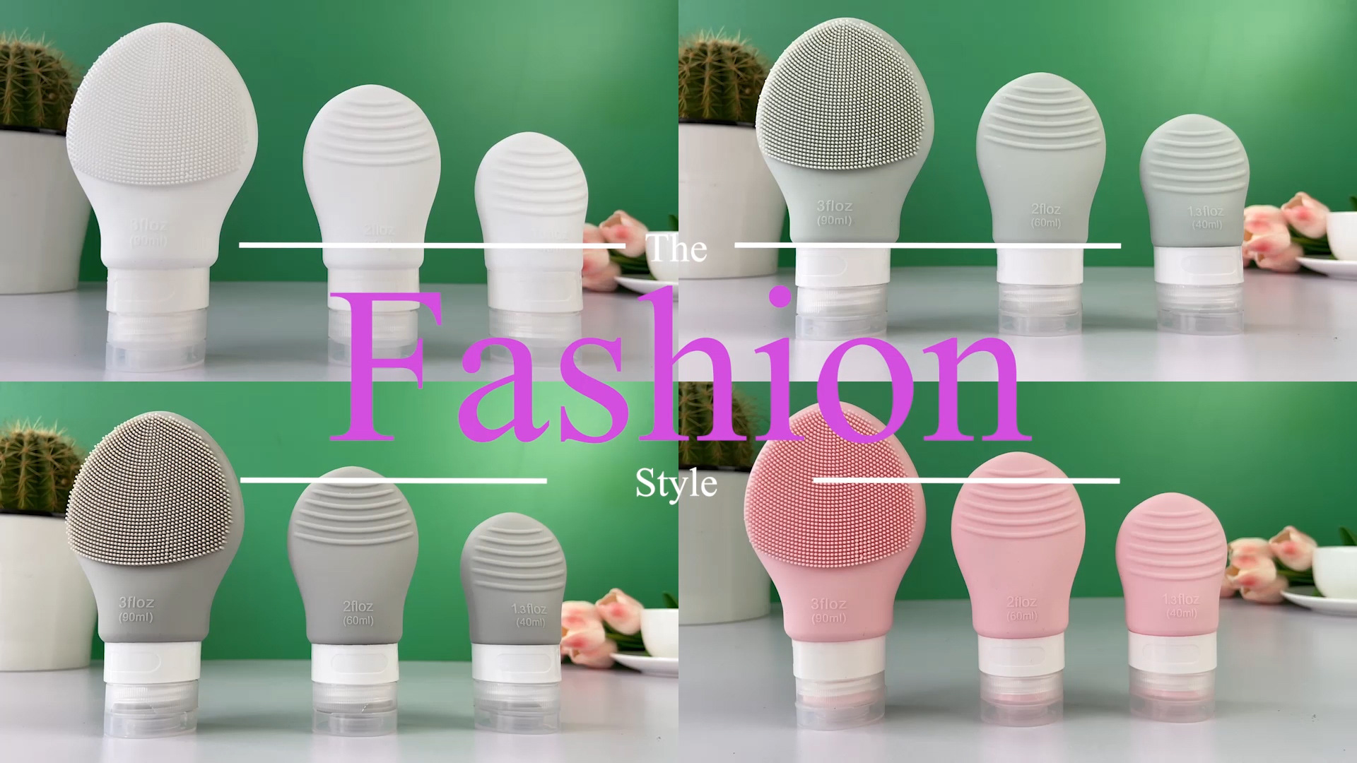 Silicone travel bottle set of 12